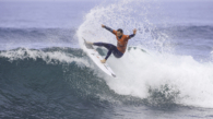 RIBEIRA D'ILHAS, ERICEIRA, PORTUGAL - OCTOBER 5: Alejo Muniz of Brazil surfs in Heat 1 of the Quarterfinal at the EDP Ericeira Pro on October 5, 2024 at Ribeira D'Ilhas, Ericeira, Portugal. (Photo by Laurent Masurel/World Surf League)