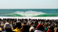 PENICHE, PORTUGAL - MARCH 6: The lineup during Round of 16 at the MEO Pro Portugal on March 6, 2022 in Peniche, Portugal. (Photo by Margarita Salyak/World Surf League)