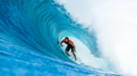 OʻAHU, HAWAII - FEBRUARY 8: Barron Mamiya of Hawaii surfs in the Final at the Lexus Pipe Pro on February 8, 2025, at Oʻahu, Hawaii. (Photo by Brent Bielmann/World Surf League)