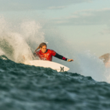 BELLS BEACH, VICTORIA, AUSTRALIA - APRIL 18: Gabriela Bryan of Hawaii surfs in Heat 1 of the Opening Round at the Rip Curl Pro Bells Beach on April 18, 2025 at Bells Beach, Victoria, Australia. (Photo by Cait Miers/World Surf League)