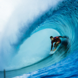 TEAHUPOʻO, TAHITI, FRENCH POLYNESIA - AUGUST 13: Jack Robinson of Australia surfs in the Final at the Lexus Tahiti Pro on August 13, 2025 at Teahupoʻo, Tahiti, French Polynesia.(Photo by Brent Bielmann/World Surf League)